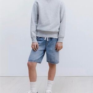 NWOT Zara Loose Fit Light Blue Jean Shorts